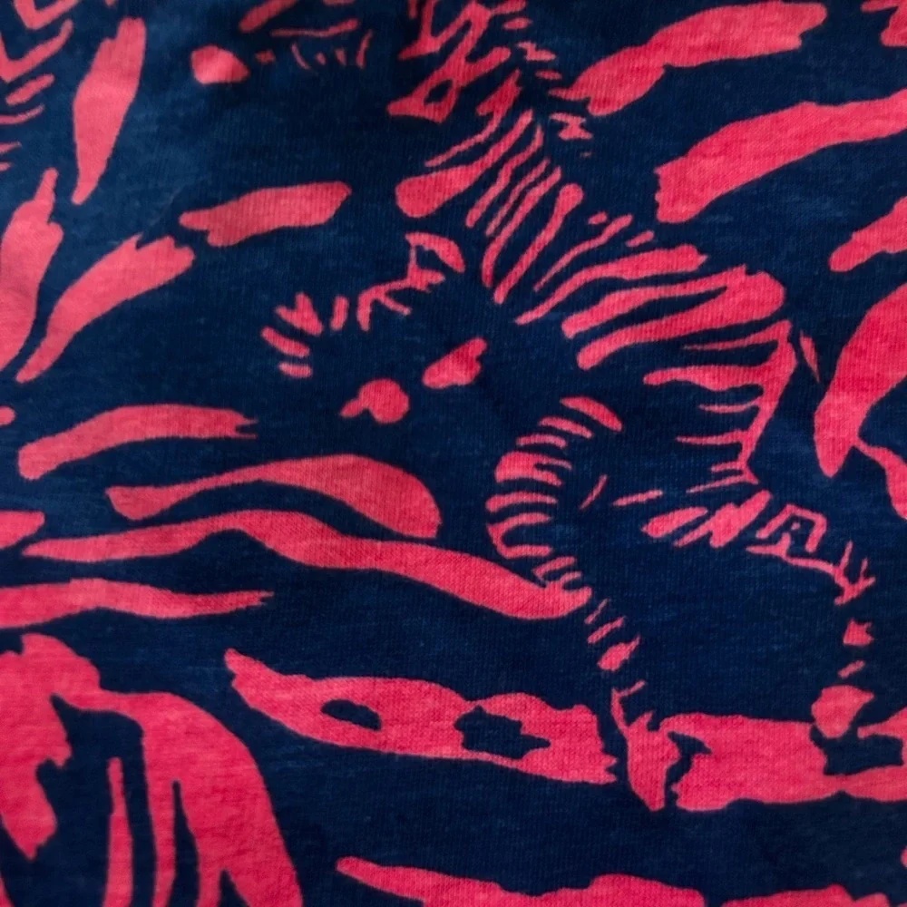 Lilly Pulitzer Pink and Navy Patterned Dress